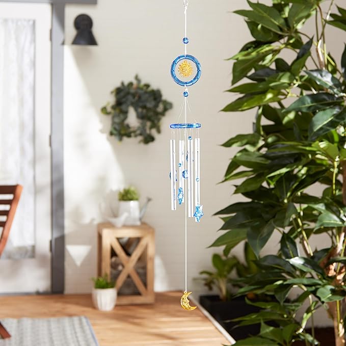 Gifts & Decor Celestial Acrylic Hanging Outdoor Wind Chime