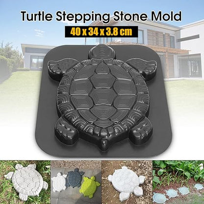 ABS Turtle Shape Stepping Stone Mold, DIY Garden Lawn Pathmate Paving Pavement Paver Turtle Garden Decor