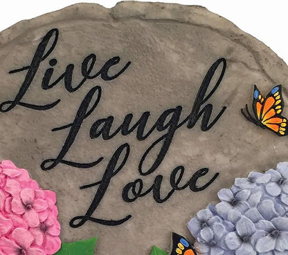 Spoontiques 13238 Live Laugh Love Stepping Stones, Multicolored