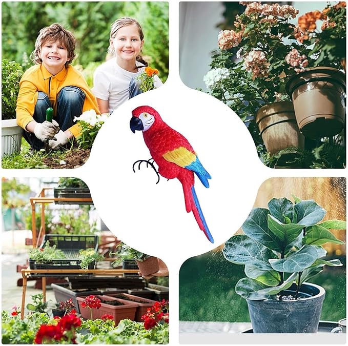 Garden Decor Resin Bird Statues Garden Decorative Sculptures Outdoor Decor Outdoor Decor(E)