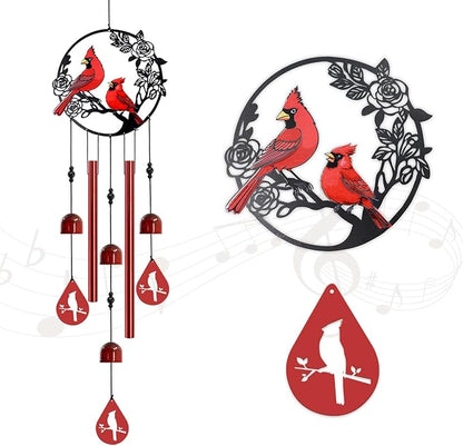 Wind Chimes for Outside Cardinal Wind Chimes Windchimes Outdoors Red Bird Wind Chime Cardinal Gifts for Women Mom Grandma Sisters
