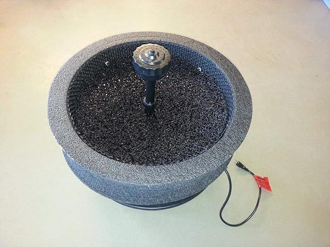 Custom Pro 5200 Floating Fountain Aerator with 5200 GPH Pump, 108 LED White Ring Light, 30 & 33 Foot Cords, Multi-Tier Nozzle, Telescoping Riser, Float & More