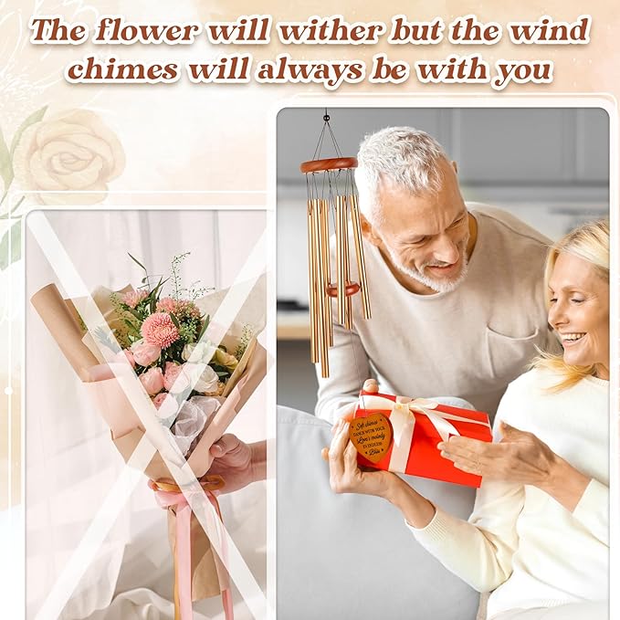 Gifts for Her Him Girlfriend Boyfriend, Anniversary Wedding Gift for Wife Husband, Romantic I Love You, Birthday, Christmas, Valentines Gifts for Couples Women Men, My Love Wind Chimes