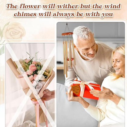 Gifts for Her Him Girlfriend Boyfriend, Anniversary Wedding Gift for Wife Husband, Romantic I Love You, Birthday, Christmas, Valentines Gifts for Couples Women Men, My Love Wind Chimes