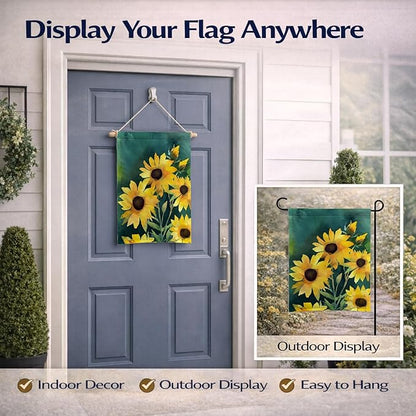 Caroline's Treasures Kentucky Goldenrod in Watercolor Garden Flag Mailbox Flag Decorative Yard Flag Banner Outside Patio Artwork Yard Flower Beds, Garden Size, Multicolor
