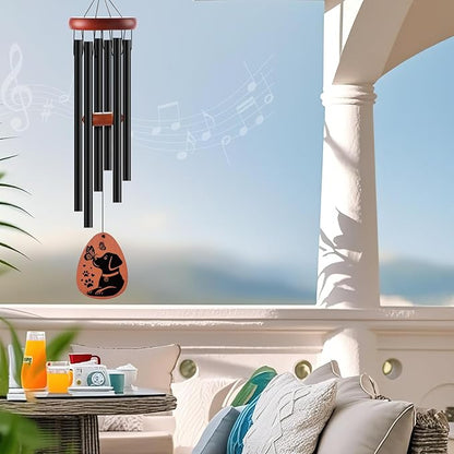 Dog Memorial Gifts Wind Chimes, Loss of Dog Sympathy Windchime Puppy Passing Away Gift for Pet Lover Owner, Personalized Pet Windchimes Bereavement Gifts Dogs