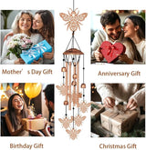 Wind Chimes for Outside, Bee Aluminum Tube Windchime Melodious Melodic for Porch Patio Garden Decor, Unique Metal Memorial Wind Chimes Housewarming Gifts for Friends and Family