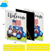 Set of 10 Gnome Seasonal Garden Flags,Double Sided 12 x 18 Inch Yard Flags, Small Garden Flags for Outside, Spring 4th of July Easter Seasonal Flags for Outdoor, Holiday Garden Flags for All Seasons