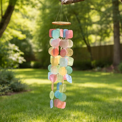 Solange & Frances Garden Decor, Patio Decor, Wind Chimes for Outside,Patio Decorations Outdoor and Front Porch Decor. Unique Gifts for Women, Ideas, Birthday Gifts for Women