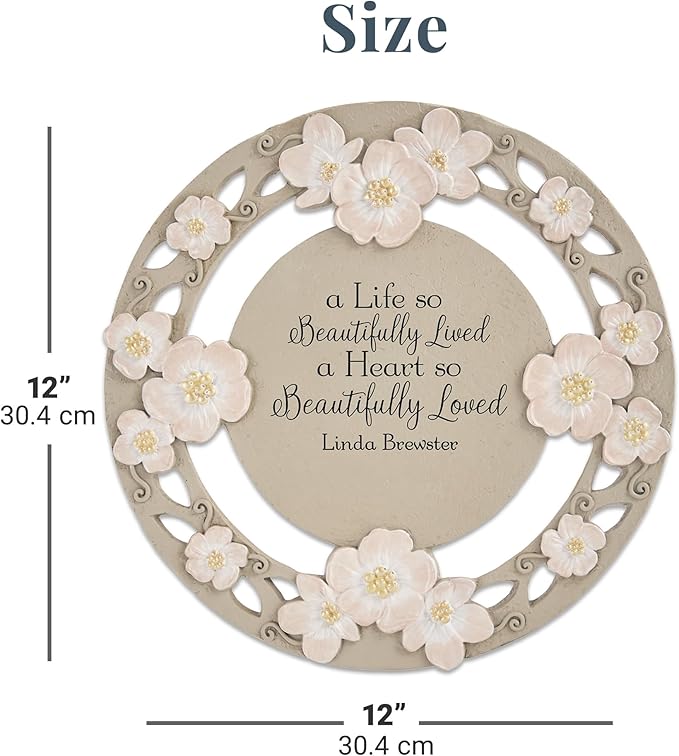 Let's Make Memories Personalized A Beautiful Life Sympathy Garden Stone - Garden Memorial