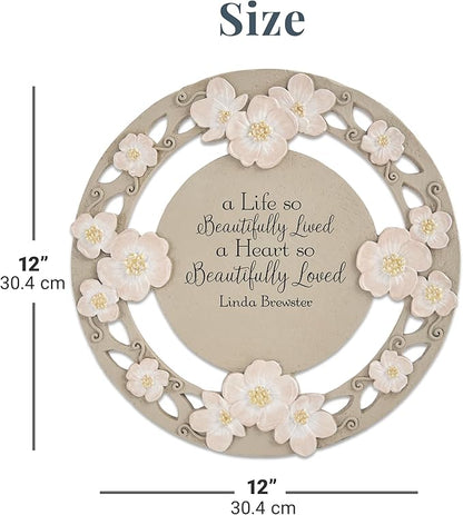 Let's Make Memories Personalized A Beautiful Life Sympathy Garden Stone - Garden Memorial