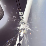 20pcs Clear Maple Leaf Crystal Chandelier Prism Pendant Parts, 50mm Suncatchers Hanging Crystals Beads for Chandelier Christmas Tree Decoration