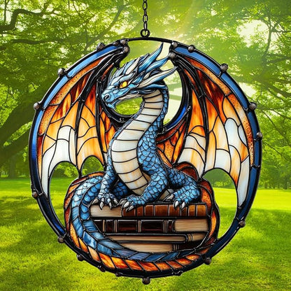 Family Reunion Tree Acrylic Suncatcher Stained Glass Effect Window Car Hanging Christmas Ornament Indoor Outdoor Decor Garden Sun Catcher Panel for Christmas Lover for Women Mom Grandma