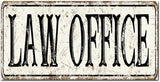 Madcolitote Personalized Law Office Street Sign Vintage Law Office Wood Signs Farmhouse Wall Art Rustic Wall Decorations for Living Room Home Decor for Home Man Cave 6x12in