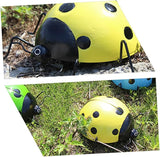 Homoyoyo Large Artificial Ladybug Pendant Creative Iron Garden Ornament for Home Decor Holiday Garden Lovers and Ladybug Enthusiasts