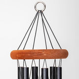 Festival 24-inch Redwood Wind Chime in Black by Wind River for Patio, Backyard, Garden, and Outdoor décor. Made in The USA