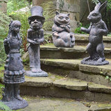5PCS Alice in Wonderland Garden Decor Statue Set - Wonderland-Like Garden Decoration Fairy with Hand Cast Stone Resin for Indoor Outdoor Garden Patio Lawn Yard