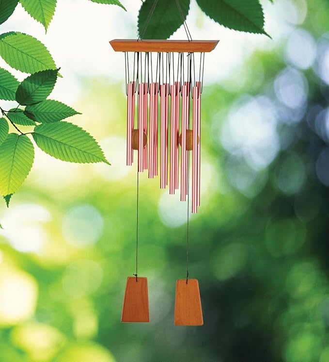 Regal Art & Gift Garden Kyoto Wind Chimes - Outdoor Decorative Metal Hanging Chime - Relaxing Sound for Yard, Patio, Porch or Garden - Rectangle