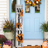 Sunflower Welcome Porch Sign Decor Summer Wooden Hanging Sign Door Porch Standing Decorative Signs Plaques for Front Door Farmhouse Outdoor Indoor Welcome Sign Wall Craft Decor 47.2"H