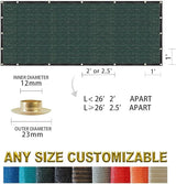 Houssity Green 3' x 11' Balcony Deck Fence Privacy Screen Cover Panel Shade Cloth Fabric for Chain Link Fence Patio Pool Railing Driveway Walkway Porch Playground Dog Kennel Residence Commercial Use