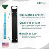 Headwind EZRead 26” Giant Professional Outdoor rain Gauge, USA Made Heavy Duty All Weather Freeze Proof mountable with Float, Hunter Green (820-0019)