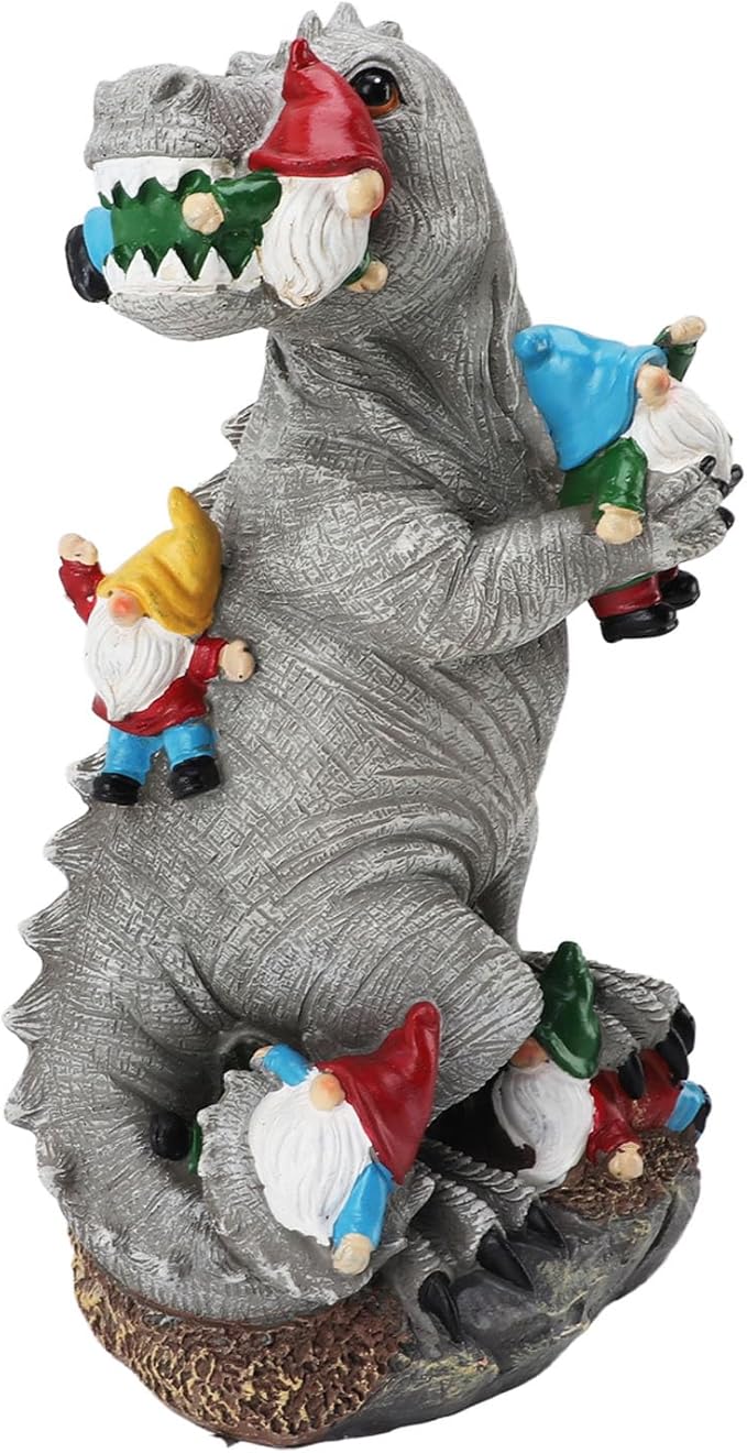Outdoor Dinosaur Statue, Hand Crafted Ornament, Weather Resistant, Lifelike Appearance, Ideal for Garden Yard Patio Decor