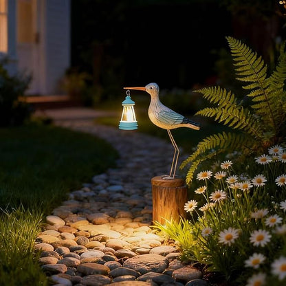 Adorable Solar Seagull Garden Statue Light 11"(W) x3.2(D) x13.8(H) - Outdoor Indoor Decor for Yard Patio Balcony, Ideal Mother's Day for Mom Grandma Wife Women