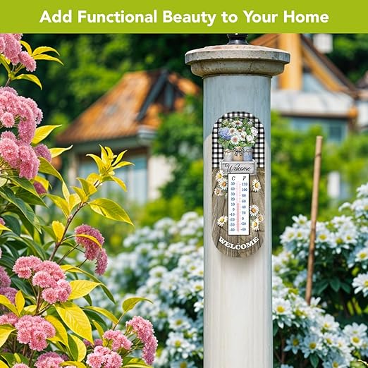 Briarwood Lane Crated Mason Jars Metal Thermometer