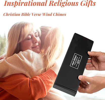 Christian Gifts - Inspirational Religious Gifts for Women, Spiritual Birthday Gift for Women, Christian Bible Verse Wind Chimes