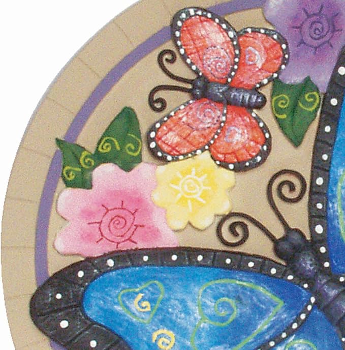 Spoontiques - Garden Décor - Butterfly Stepping Stone - Decorative Stone for Garden