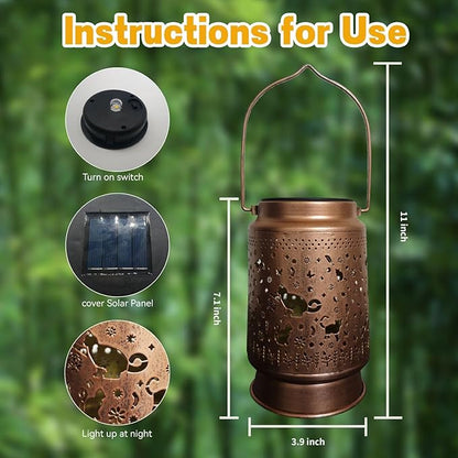 cat Solar Light Outdoor Waterproof Hanging Ornament, Solar Decoration LED Lantern Outdoor Garden Decoration, Suitable for Patio, Patio, Lawn, Tabletop, Path, Landscaping, Cat Lover(cat)