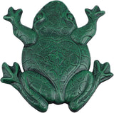 MDLUU Frog Stepping Stone, Cast Iron Frog Art, Decorative Flagstone for Garden Walkway, Yard, Patio Decor