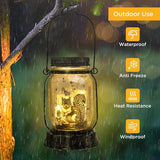 kyoryuger Squirrel Gifts for Women/Men Squirrel Solar Lanterns Mom Birthday Animal Lovers Lantern Pet Loss Tree Rat Lights Solar Garden Decoration for Yard, Patio,Backyard,Porch Torches