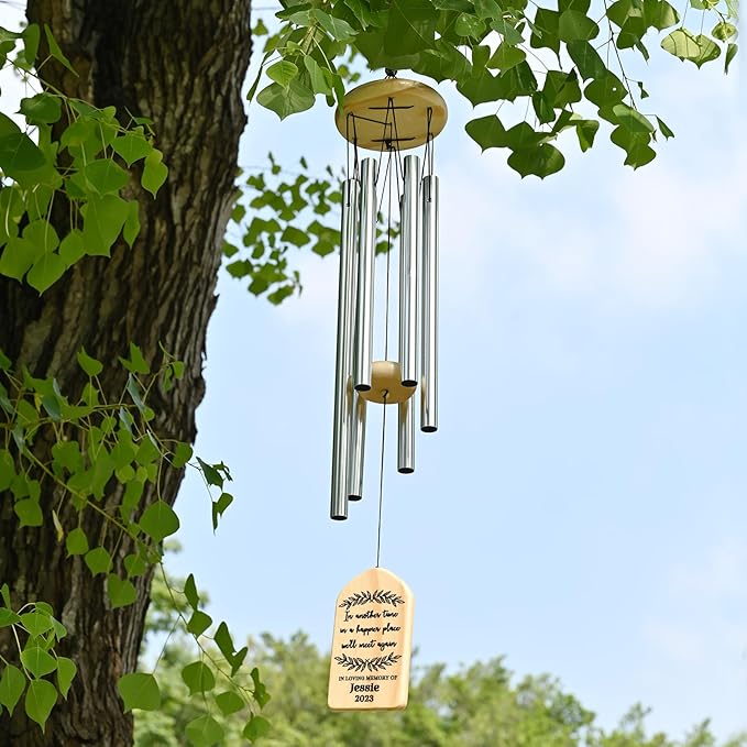 Sympathy Wind Chimes - Memorial Gifts for Loss of Loved Ones - In Loving Memory Gifts - Funeral & Bereavement Gift Ideas
