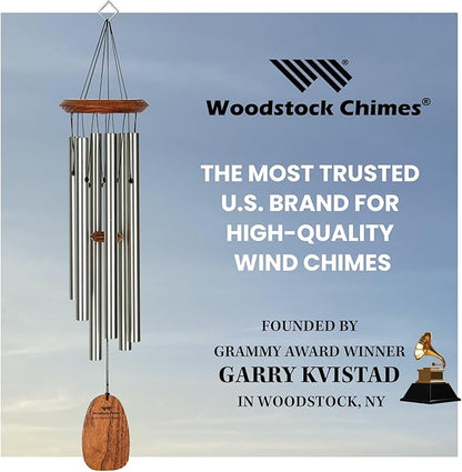 Woodstock Chimes Signature Collection, Woodstock Happy Birthday Chime, 22'' Famous Melodies Wind Chimes for Outdoor, Patio, Home or Garden Décor (Bday)