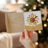 Radiant Sunflower Flower Acrylic Suncatcher, Flower Suncatchers for Window Hangings, Stained Glass Effect Garden Decor, Gift for Mother's Day, Mom, Grandma, Wife, Women