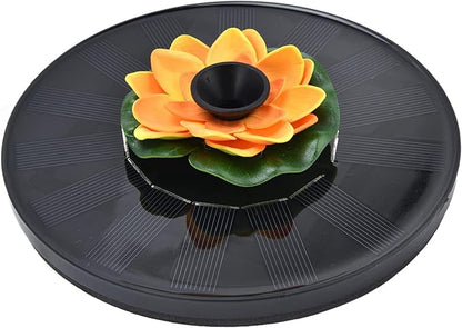 Ymiko Solar Pond Lights, Solar Water Fountain with Convenient Design 4 Spray Solar Fountain, Mini Solar Powered Water Fountain, Water Fountain Floating Solar Fountain for (#1)