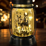 kyoryuger Donkey Gifts for Women/Men Donkey Solar Lanterns Mom Birthday Burro Animal Lovers Lantern Animal Memorial Lights Solar Garden Decoration for Yard, Patio,Backyard,Porch Torches, Home Decor