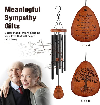 SteadStyle Memorial Gifts for Loss of Grandpa, Memorial Wind Chimes, in Memory of Loved One, Bereavement Gifts, Sympathy Gift for Loss of Grandpa, Home Decor Outdoor Garden Patio
