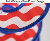 In the Breeze 5175 24" Stars and Stripes Curlie Spinner-Outdoor Hanging Decoration