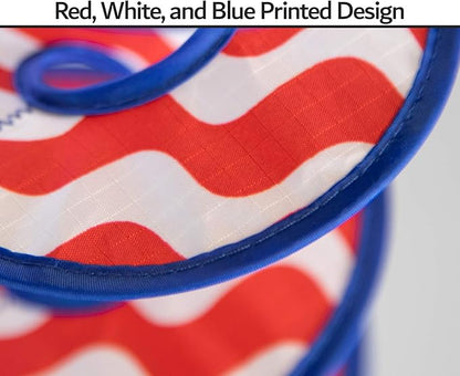 In the Breeze 5175 24" Stars and Stripes Curlie Spinner-Outdoor Hanging Decoration