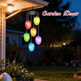 Easter Basket Stuffers for Adults, Winzwon Solar Lights Outdoor Wind Chimes for Outside Garden Yard Patio Porch Decor Hanging Eggs Decorations, Mothers Day Mom Gifts, Birthday Gifts for Women Her