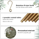 Personalized Sympathy Wind Chime, Condolence Gifts Wind Chimes for Outside, Memorial Wind Chimes Outdoor Deep Tone Sympathy, Memorial Bereavement Gifts for Condolences/Funeral, Product in USA