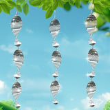 9Pcs Bird Scare Discs,3 Set Reflective Hanging Wind Spinners Outdoor 22in Metal Bird Reflectors for Outside Garden Decor Lightweight Hanging Bird Devices to Scare Birds Away from Yard