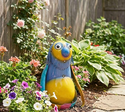 Colorful Metal Sloth Statue for Garden and Home Decoration, Handmade Outdoor Porch Accessory, Patio and Lawn Yard Art, Animal Sculpture Ornament