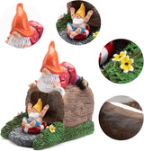 Garden Statue for Gutter/Downspout Extension Decoration, 4 * 3" Outdoor Extender Statues, Gnome Outdoor Decor