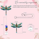 1 Layered Ornament Suncatcher - Dragonfly Gifts - Dragonflies Decor - Dragonfly Keepsake - Rainbow Maker - Hanging Home Decor Mother's Day Father's Day Christmas Birthday Gifts for Women, Men