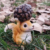 Garden Statues Garden Squirrel Statues Resin Squirrel Figurine Holding Pinecone Animal Figurines for Outdoor Lawn and Yard Garden Decoration Yard Ornaments Decor