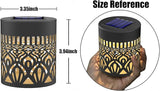 2 Pack Solar Fence Lights Metal Solar Powered Outdoor Wall Deck Step Lights Hummingbird Floral Theme Waterproof Fence Light for Garden Post Patio Backyard Yard Decor, Gardening Gifts for Women Mom
