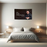 Live Laugh Commit Tax Fraud Funny Quote Flags Cool Meme Flags Banner 3x5 FT Room Guys Girls College Dorm Bedroom Frat Man Cave Wall Hangings Black KJU